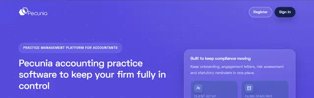 Pecunia and Custom Dev Integrations, screenshot of the live product